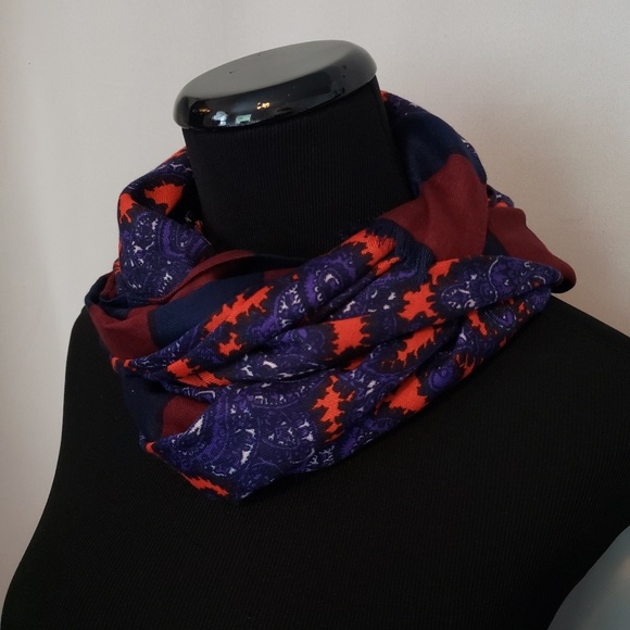 Ann Taylor Mixed Pattern Scarf - Picture 3 of 6